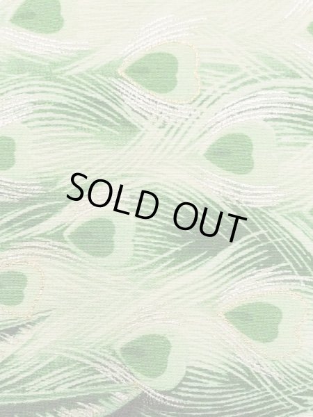 画像8: M1215R  女性用 留袖  シルク（正絹）   黒, 孔雀 【中古】 【USED】 【リサイクル】 ★★☆☆☆ (8)