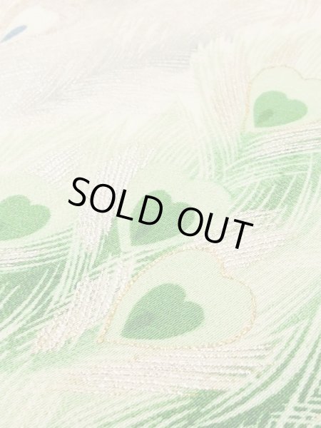 画像12: M1215R  女性用 留袖  シルク（正絹）   黒, 孔雀 【中古】 【USED】 【リサイクル】 ★★☆☆☆ (12)