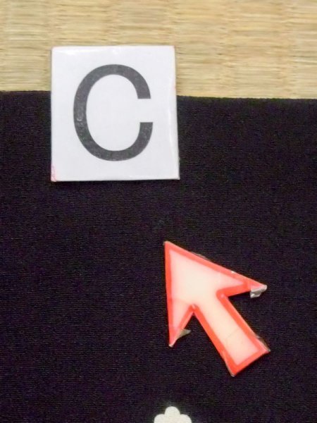 画像20: M1215S  女性用 留袖  シルク(正絹)   黒, 菊 【中古】 【USED】 【リサイクル】 ★★☆☆☆ (20)