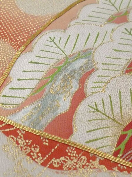 画像13: M1215V  女性用 留袖  シルク(正絹)   黒, 菊 【中古】 【USED】 【リサイクル】 ★★☆☆☆ (13)