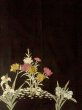 画像6: M1216B  女性用 留袖  シルク（正絹）   黒, 花 【中古】 【USED】 【リサイクル】 ★★☆☆☆ (6)