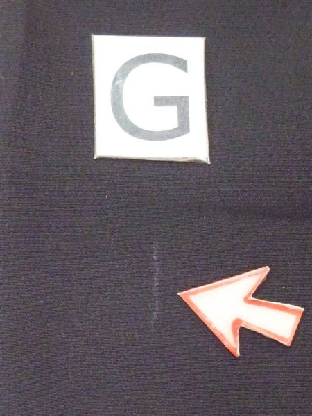 画像22: M1216C  女性用 留袖  化繊   黒, 梅 【中古】 【USED】 【リサイクル】 ★★☆☆☆ (22)