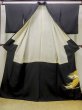 画像3: M1216D  女性用 留袖 藁柄 シルク（正絹）   黒, 房付き紐 【中古】 【USED】 【リサイクル】 ★★★☆☆ (3)