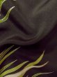 画像17: M1216D  女性用 留袖 藁柄 シルク（正絹）   黒, 房付き紐 【中古】 【USED】 【リサイクル】 ★★★☆☆ (17)