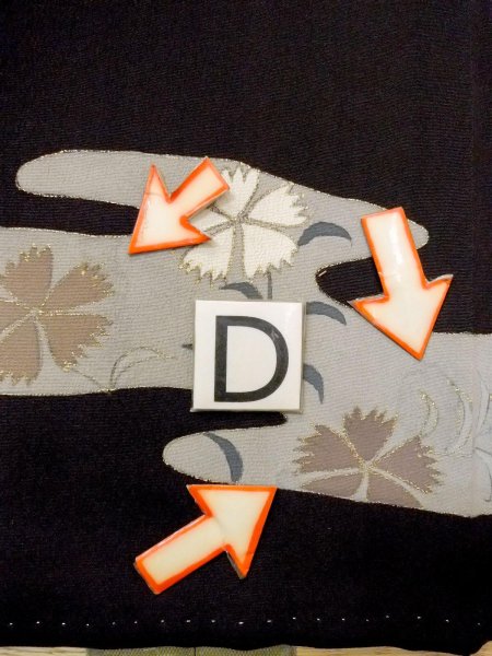 画像19: M1228A  女性用 留袖  シルク(正絹)   黒, 菊 【中古】 【USED】 【リサイクル】 ★★☆☆☆ (19)