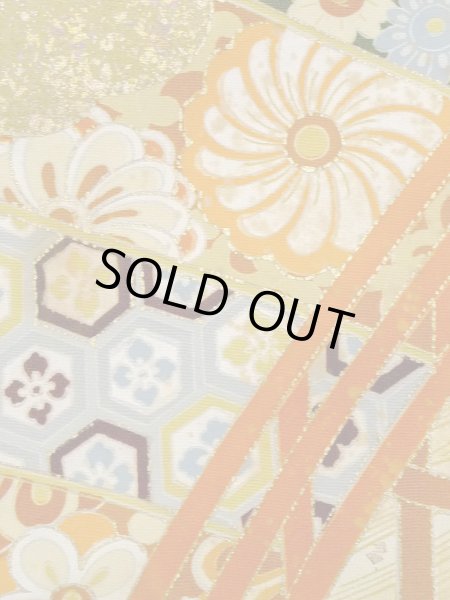 画像8: M1228B  女性用 留袖  シルク(正絹)   黒, 菊 【中古】 【USED】 【リサイクル】 ★★☆☆☆ (8)