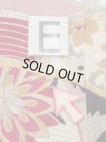 画像22: M1228D  女性用 留袖 経年劣化 シルク（正絹）   黒, 唐花 【中古】 【USED】 【リサイクル】 ★★☆☆☆ (22)