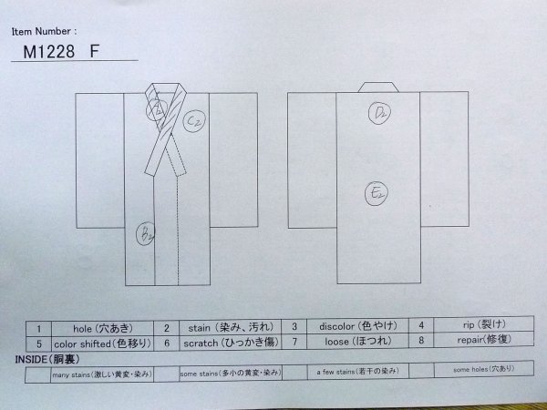 画像15: M1228F  女性用 留袖  シルク(正絹)   黒, かすみ 【中古】 【USED】 【リサイクル】 ★★☆☆☆ (15)