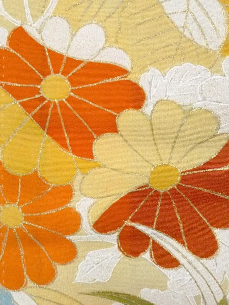 画像8: M1228G  女性用 留袖  シルク（正絹）   黒, 菊 【中古】 【USED】 【リサイクル】 ★★☆☆☆ (8)