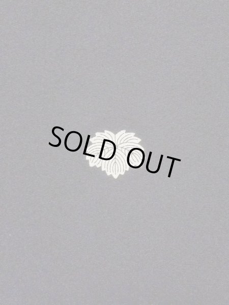 画像4: M1228I  女性用 留袖  化繊   黒, 梅 【中古】 【USED】 【リサイクル】 ★★☆☆☆ (4)