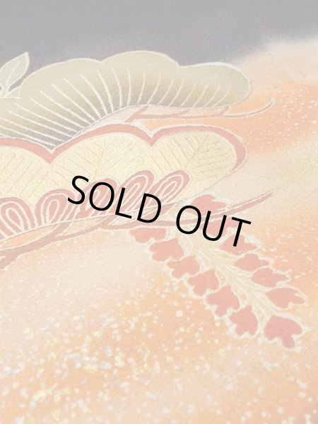 画像15: M1228I  女性用 留袖  化繊   黒, 梅 【中古】 【USED】 【リサイクル】 ★★☆☆☆ (15)