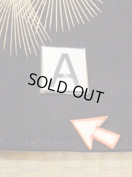 画像19: M1228I  女性用 留袖  化繊   黒, 梅 【中古】 【USED】 【リサイクル】 ★★☆☆☆ (19)