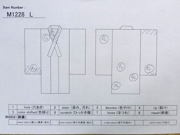 画像15: M1228L  女性用 留袖  シルク（正絹）   黒, 唐草 【中古】 【USED】 【リサイクル】 ★★☆☆☆ (15)