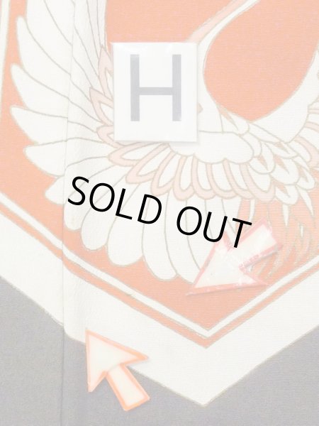 画像23: M1228L  女性用 留袖  シルク（正絹）   黒, 唐草 【中古】 【USED】 【リサイクル】 ★★☆☆☆ (23)