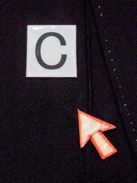 画像19: M1228N  女性用 留袖  シルク(正絹)   黒, 花 【中古】 【USED】 【リサイクル】 ★★☆☆☆ (19)