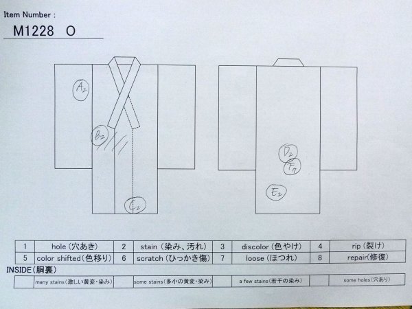 画像17: M1228O  女性用 留袖  化繊   黒, 梅 【中古】 【USED】 【リサイクル】 ★☆☆☆☆ (17)