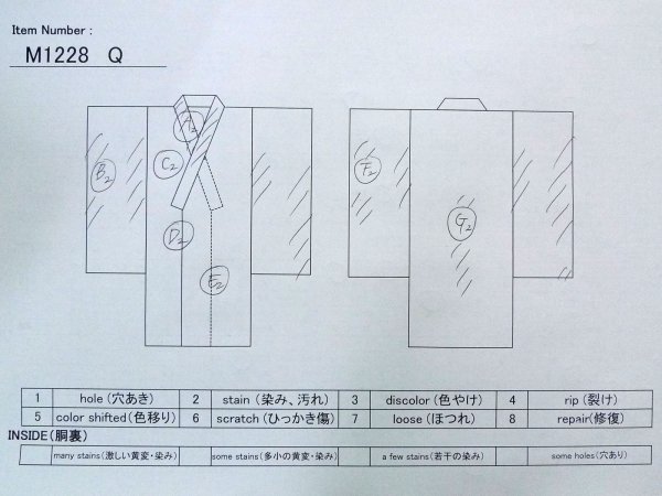 画像15: M1228Q  女性用 留袖  化繊   黒, 松/松葉 【中古】 【USED】 【リサイクル】 ★★☆☆☆ (15)