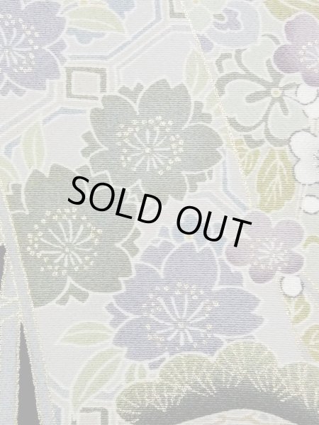 画像10: M1228R  女性用 留袖  化繊   黒, 桜 【中古】 【USED】 【リサイクル】 ★★☆☆☆ (10)