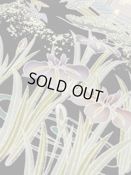 画像11: M1228R  女性用 留袖  化繊   黒, 桜 【中古】 【USED】 【リサイクル】 ★★☆☆☆ (11)