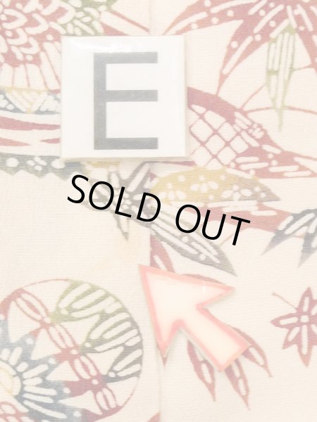 画像18: M1228S  女性用 小紋  シルク(正絹)   アイボリー, 菊 【中古】 【USED】 【リサイクル】 ★★☆☆☆ (18)