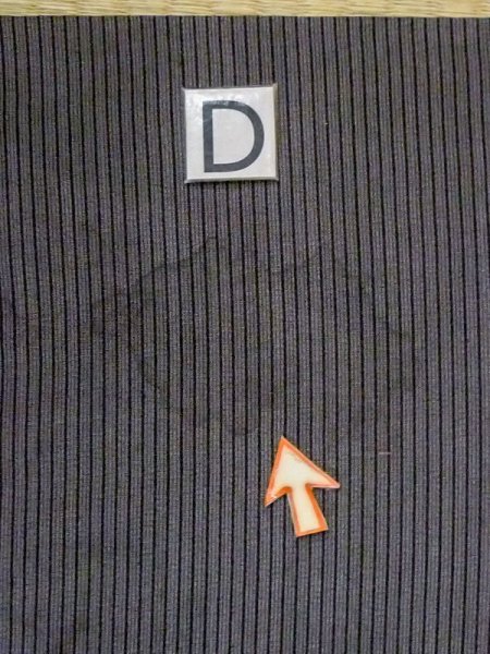 画像14: N0116F  男性用着物 使用感あり シルク（正絹）  深い 灰色, 線 【中古】 【USED】 【リサイクル】 ★☆☆☆☆ (14)