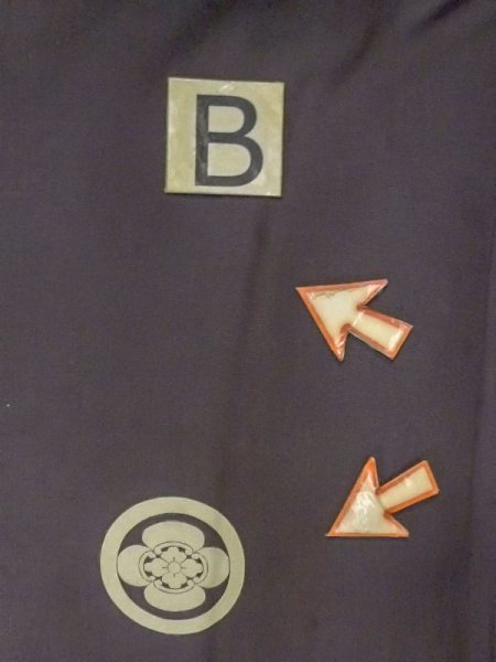 画像14: N0116G  男性用着物 色あせ/移り、経年劣化 シルク(正絹)   黒,  【中古】 【USED】 【リサイクル】 ★☆☆☆☆ (14)