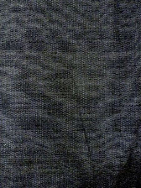 画像4: N0116H  男性用着物  シルク（正絹）  灰色がかった 紺, 線 【中古】 【USED】 【リサイクル】 ★★☆☆☆ (4)