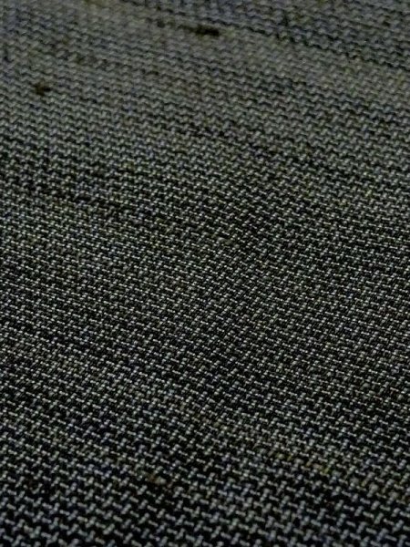 画像7: N0116H  男性用着物  シルク（正絹）  灰色がかった 紺, 線 【中古】 【USED】 【リサイクル】 ★★☆☆☆ (7)