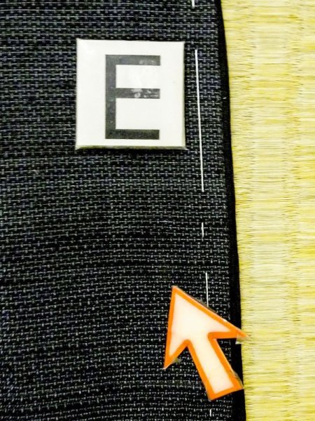 画像16: N0116H  男性用着物  シルク（正絹）  灰色がかった 紺, 線 【中古】 【USED】 【リサイクル】 ★★☆☆☆ (16)