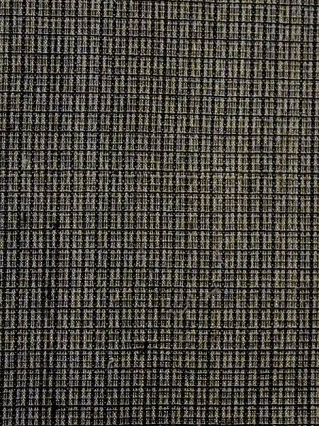 画像5: N0116I  男性用着物 経年劣化、使用感あり 綿麻  深い 灰色, チェック柄 【中古】 【USED】 【リサイクル】 ★★☆☆☆ (5)