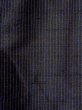 画像5: N0116J  男性用着物  シルク（正絹）  深い 紺, 縞 【中古】 【USED】 【リサイクル】 ★☆☆☆☆ (5)