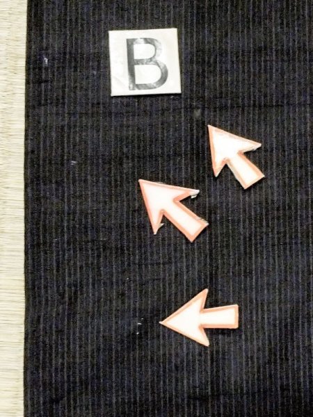 画像13: N0116J  男性用着物  シルク(正絹)  深い 紺, 縞 【中古】 【USED】 【リサイクル】 ★☆☆☆☆ (13)