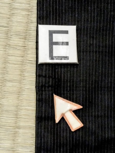 画像16: N0116J  男性用着物  シルク(正絹)  深い 紺, 縞 【中古】 【USED】 【リサイクル】 ★☆☆☆☆ (16)