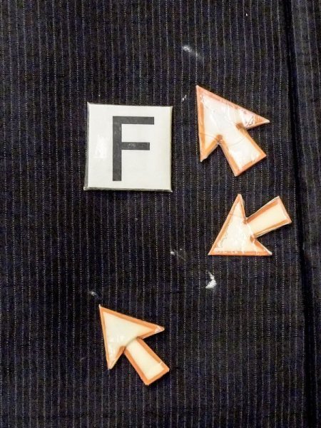 画像17: N0116J  男性用着物  シルク(正絹)  深い 紺, 縞 【中古】 【USED】 【リサイクル】 ★☆☆☆☆ (17)