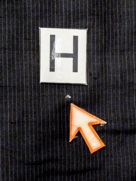 画像19: N0116J  男性用着物  シルク(正絹)  深い 紺, 縞 【中古】 【USED】 【リサイクル】 ★☆☆☆☆ (19)