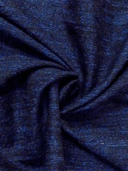 画像9: N0116K  男性用着物  シルク(正絹)  深い 青, 線 【中古】 【USED】 【リサイクル】 ★★☆☆☆ (9)