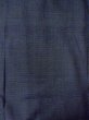 画像3: N0116M  男性用着物  シルク（正絹）  深い 紺, チェック柄 【中古】 【USED】 【リサイクル】 ★★☆☆☆ (3)
