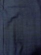 画像4: N0116M  男性用着物  シルク（正絹）  深い 紺, チェック柄 【中古】 【USED】 【リサイクル】 ★★☆☆☆ (4)