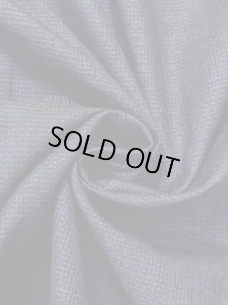 画像9: N0116M  男性用着物  シルク(正絹)  深い 紺, チェック柄 【中古】 【USED】 【リサイクル】 ★★☆☆☆ (9)