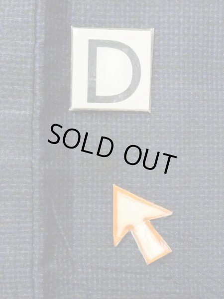 画像15: N0116M  男性用着物  シルク(正絹)  深い 紺, チェック柄 【中古】 【USED】 【リサイクル】 ★★☆☆☆ (15)