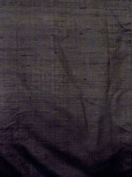 画像4: N0116N  男性用着物  シルク(正絹)   黒, 縞 【中古】 【USED】 【リサイクル】 ★★☆☆☆ (4)