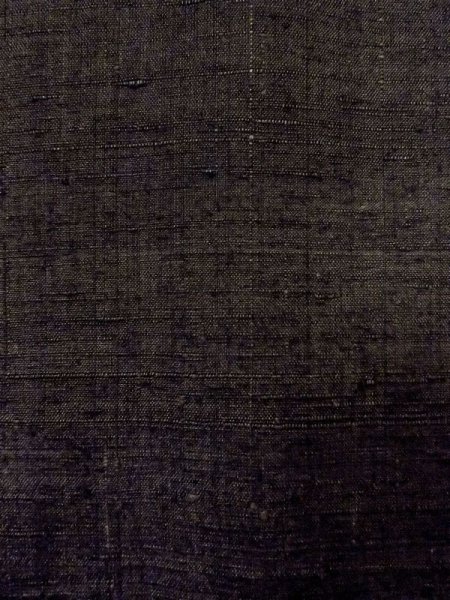 画像5: N0116N  男性用着物  シルク(正絹)   黒, 縞 【中古】 【USED】 【リサイクル】 ★★☆☆☆ (5)