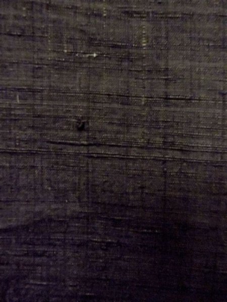 画像6: N0116N  男性用着物  シルク(正絹)   黒, 縞 【中古】 【USED】 【リサイクル】 ★★☆☆☆ (6)