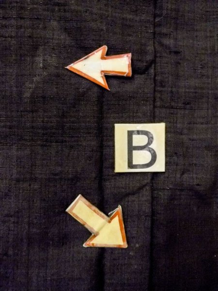 画像13: N0116N  男性用着物  シルク(正絹)   黒, 縞 【中古】 【USED】 【リサイクル】 ★★☆☆☆ (13)