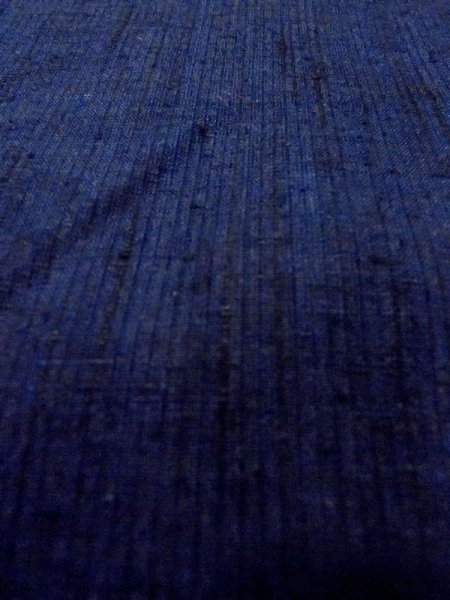 画像7: N0116O Mint  男性用着物  シルク(正絹)   藍, 縞 【中古】 【USED】 【リサイクル】 ★★★★☆ (7)