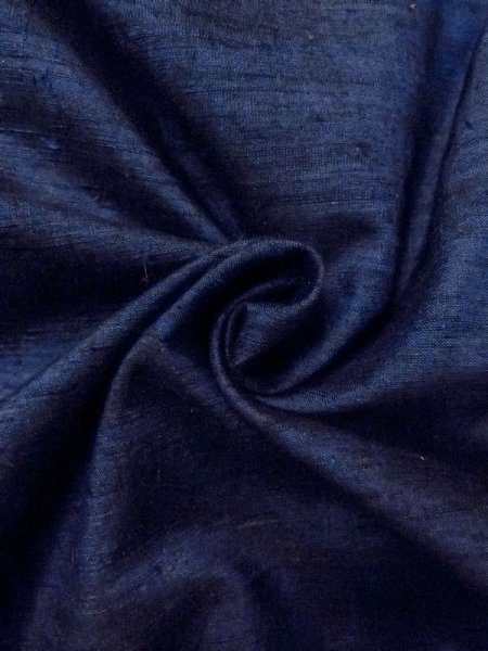 画像10: N0116U  男性用着物  シルク（正絹）   藍, 縞 【中古】 【USED】 【リサイクル】 ★★★☆☆ (10)