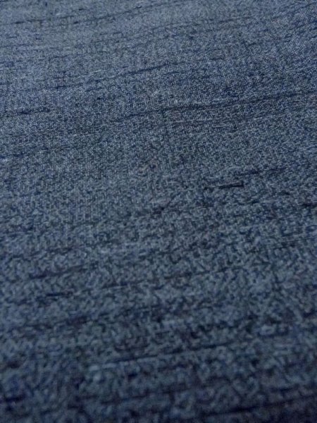 画像7: N0116V Mint  男性用着物  シルク（正絹）  青み 灰色, 縞 【中古】 【USED】 【リサイクル】 ★★★★☆ (7)