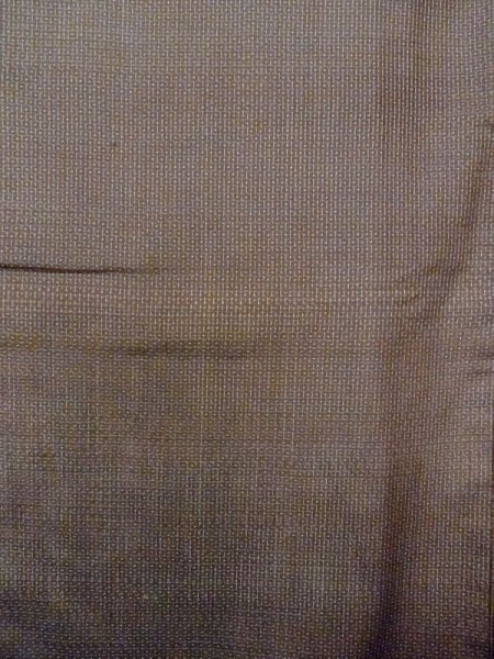 画像4: N0116W Mint  男性用着物  シルク（正絹）   茶色, 亀甲 【中古】 【USED】 【リサイクル】 ★★★★☆ (4)