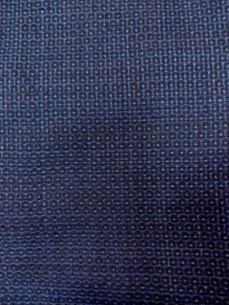 画像5: N0116Y  男性用着物  シルク(正絹)   藍, 亀甲 【中古】 【USED】 【リサイクル】 ★★☆☆☆ (5)