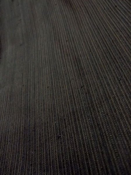 画像8: N0117D Mint  男性用着物  シルク(正絹)  深い 茶色, 縞 【中古】 【USED】 【リサイクル】 ★★★★☆ (8)